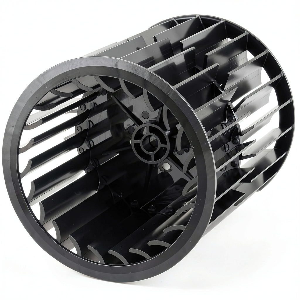 RV blower motor wheel installed in a vehicle cabin