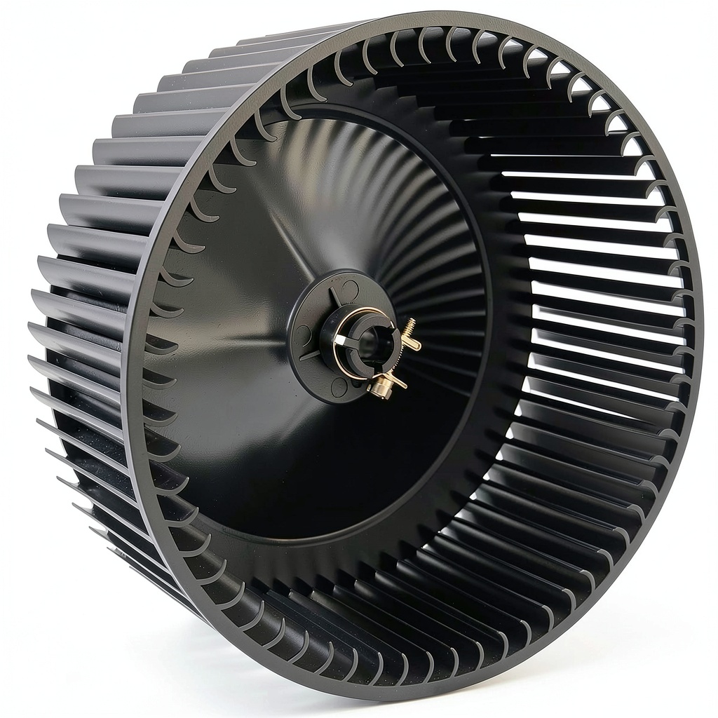 Naleto blower wheel installed in an RV air conditioner unit
