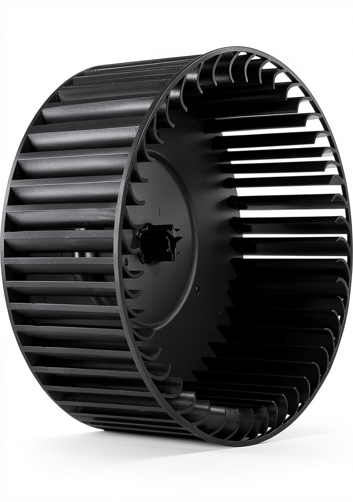 PMDIT blower motor wheel installed in a vehicle HVAC system