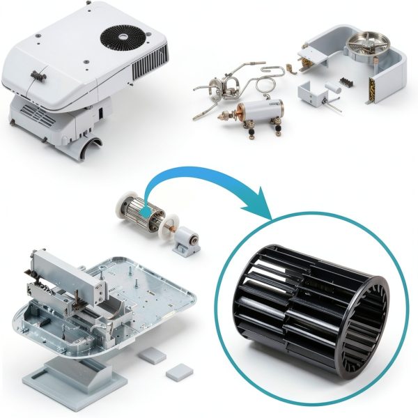 Blower Motor Wheel VODCACA Durable Aluminum Design-6