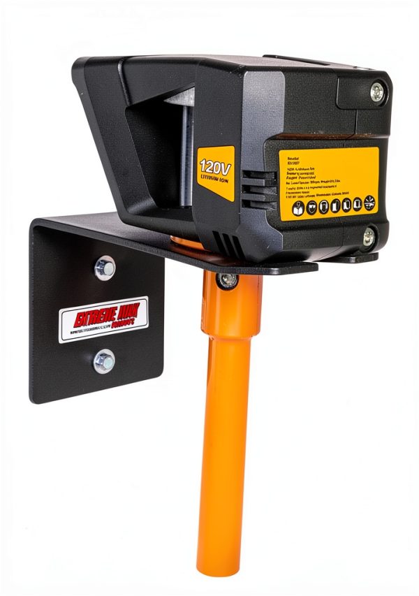 Extreme Max Ice Auger Wall Mount Black Powder Coated Steel Bracket-5