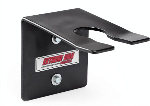 Extreme Max Ice Auger Wall Mount Black Powder Coated Steel Bracket-4
