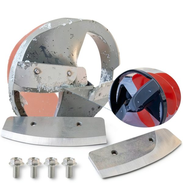 FIX ZHANG 8 Inch Hand Ice Auger Blades RB8 Stainless Steel Gray-6