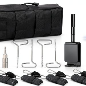 Pawfly Ice Anchor Tool Kit HY8120 Multi-Color Heavy-Duty Ice Fishing-0