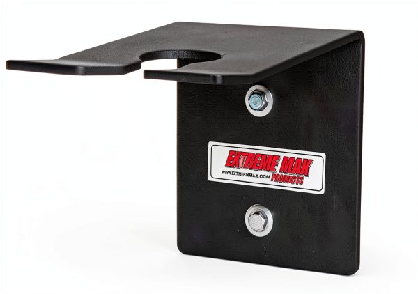 Extreme Max Ice Auger Wall Mount Black Powder Coated Steel Bracket-1