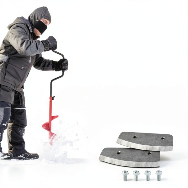 FIX ZHANG 8 Inch Hand Ice Auger Blades RB8 Stainless Steel Gray-4