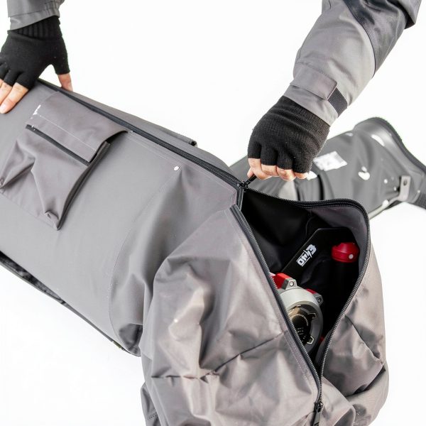 Eskimo Electric Auger Carry Bag Gray 33 Inch Heavy Duty Polyester-3