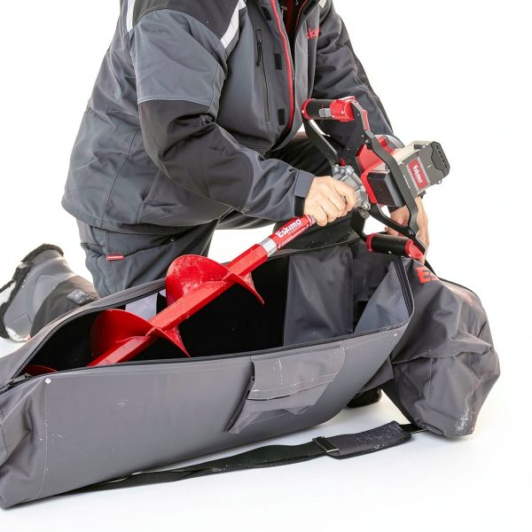 Eskimo Electric Auger Carry Bag Gray 33 Inch Heavy Duty Polyester-1