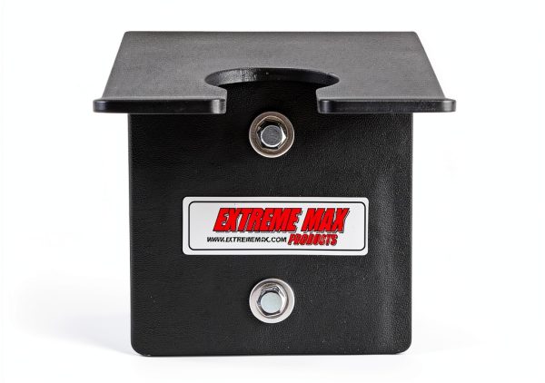 Extreme Max Ice Auger Wall Mount Black Powder Coated Steel Bracket-2
