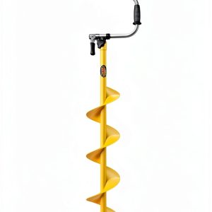 Jiffy 8-Inch Ice Auger with Flip-Down Handle and Extra Length Bolt-0