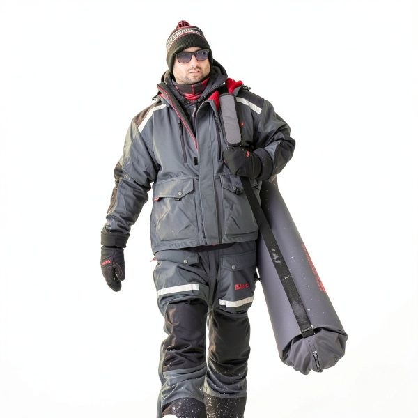 Eskimo Electric Auger Carry Bag Gray 33 Inch Heavy Duty Polyester-2