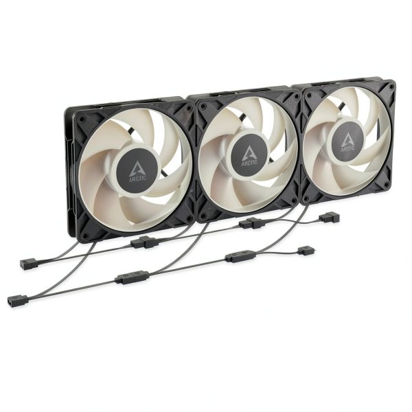 ARCTIC P12 Pro Reverse ARGB 120mm Fan 3-Pack Black PWM Y‑Splitter-6