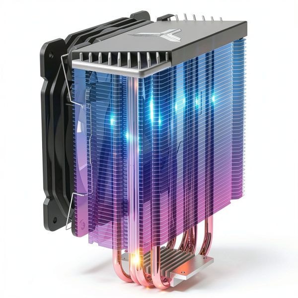 JONSBO CR1400 RGB CPU Air Cooler 92mm PWM with 4 Heat Pipes Black-6