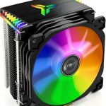 JONSBO CR1400 RGB CPU Air Cooler 92mm PWM with 4 Heat Pipes Black-0