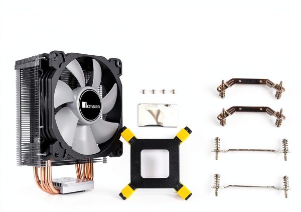 JONSBO CR1400 RGB CPU Air Cooler 92mm PWM with 4 Heat Pipes Black-5