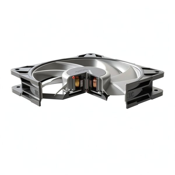 ARCTIC P12 Pro A-RGB - Powerful Premium Fan, 120 mm PWM Fan with Y-Cable Splitter, 600-3000 RPM, 0 RPM <5% PWM, 5V Digital RGB, Fluid Dynamic Bearing, 4-Pin - Black-3