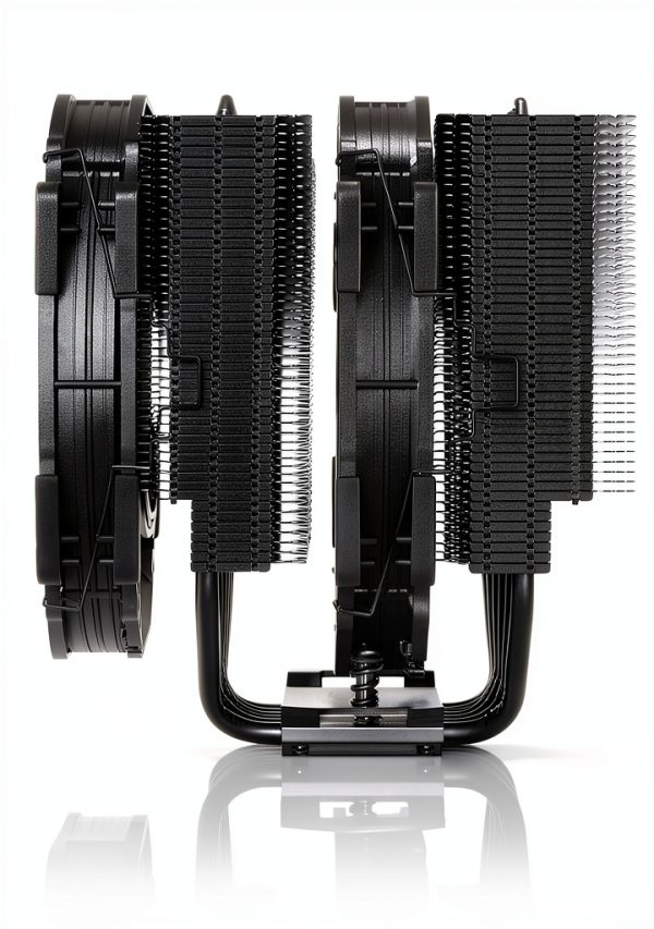 Noctua NH-D15 chromax.Black, Dual-Tower CPU Cooler (140mm, Black)-2