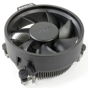 AMD Wraith Stealth Socket AM4 4-Pin Connector CPU Cooler with Aluminum Heatsink & 3.93-Inch Fan (Slim)-0