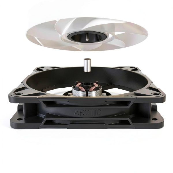 ARCTIC P12 Pro A-RGB - Powerful Premium Fan, 120 mm PWM Fan with Y-Cable Splitter, 600-3000 RPM, 0 RPM <5% PWM, 5V Digital RGB, Fluid Dynamic Bearing, 4-Pin - Black-7